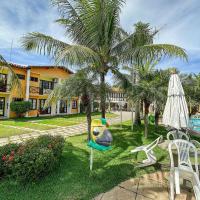 Casas no Residencial Moradas de Israel, com 3 suítes (todas com ar condicionado), internet 300MBPS e área gourmet privativa a aproximadamente 200m da praia de Taperapuã, (Axé Mói)com piscinas, sauna, portaria 24hrs, hotel poblíž Letiště Porto Seguro - BPS, Porto Seguro