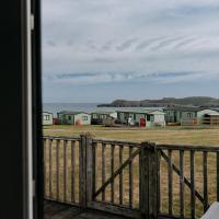 Caravan with sea views on the coast near St Davids