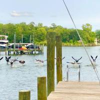 Waterfront Home With Boat Dock & Study