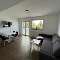 Premium Apartment 75qm 3 Zimmer Küche, Balkon, Smart TV, WiFi