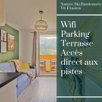 Studio de charme avec vue sur le Val d'Allos, parking et Wifi gratuit: Allos şehrinde bir otel