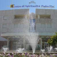 a water fountain in front of a building at Hotel Centro Di Spiritualità Padre Pio, San Giovanni Rotondo