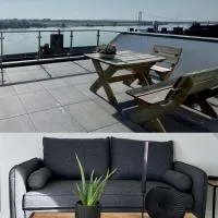 PANORAMA - Exklusives Apartment an der Promenade mit Dachterrasse & Rheinblick, отель в городе Эммерих