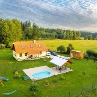 Chalupa Les Království, hotel u gradu 'Souvrať'