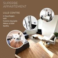 Appartement Lille Centre 4 personnes, hotell piirkonnas Moulins, Lille