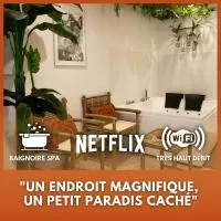 Bali Serenity Balnéo et lit rond، فندق في Lagnieu