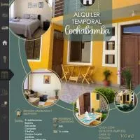 Alquiler Temporal Bonita Casa Jardín Cochabamba โรงแรมในโกชาบัมบา