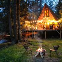 Enchanting River- Water Front A-Frame Cabin