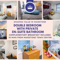 Premium En-suite Double Bedrooms in Central Maidstone with Breakfast