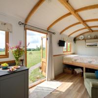 The Acorn - Luxury Shepherds Hut hot tub panoramic views