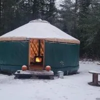 Ava Jade Yurt, отель в городе Brownfield