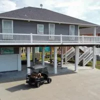 Hot Tub Golf Cart Near beach Coastal Retreat, hotel di Bolivar Peninsula