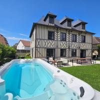 Villa d'exception, 5 chambres, 20m plage, spa.