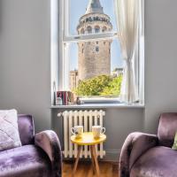 Historical Apt. with Galata Sea View/Turkish Hamam