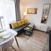 Jauki studija su dideliu balkonu Nidos centre, hotel v destinácii Nida