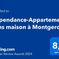 Dépendance-Appartement dans maison à Montgeron – hotel w mieście Montgeron