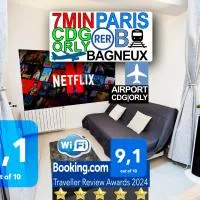 Bagneux Paris RER B Confort Netflix, hotelli kohteessa Cachan