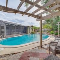 Centrally Located Merritt Island Home Pool, Porch