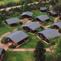 Cabañas bungalow, El Bosque de los Sueños, hotell i Cubillos del Sil