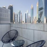 Silkhaus modern furnished studio in DIFC center with balcony
