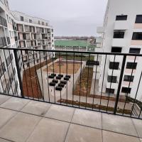 2 room Apartment with terrace, new building 55, отель в Братиславе, в районе Raca