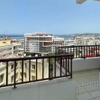 Elegant and Panoramic 3-Bedroom in Central Tangier, hotell i Municipal Beach i Tanger