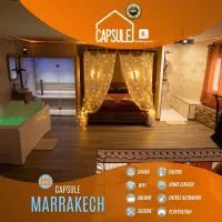 Capsule Marrakech I Chicha I Sauna I Balnéo I Console PS5 I Cinéma, hotel a Trith-Saint-Léger
