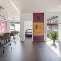 Casa Milla-Zentrales, modernes Loft in Langenthal -am Fluss mit Balkon, Parkplatz und grosser Küche,朗根塔爾的飯店