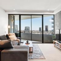 Sea View, Gym & Pool, 2 bedrooms 2 bathrooms, hotell i Docklands i Melbourne