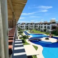 Flat Canoa Quebrada com Terraço, hotel i Aracati