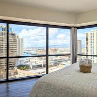 Modern 1Bdrm Oceanview with Parking, hotel near Honolulu Airport - HNL, Honolulu