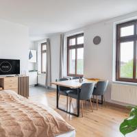 PRIME - 2 Zimmer Wohnung direkt am Fluss, отель в Лейпциге, в районе Плагвиц