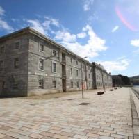 Royal William Yard Apartments THE BRUCE - BOOK either a FAMILY APARTMENT WITH KING BEDROOM, TRIPLE BUNK ROOM & SOFA BED lounge - or SMALL FAMILY STUDIO WITH TWIN BEDS OVER KING BED - private connecting lobby or BOOK BOTH For LARGER GROUPS - FREE PARKING