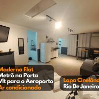 Flat Novinho Cinelândia LAPA VLT e Metrô Aeroporto: Rio de Janeiro, Santos Dumont Havaalanı - SDU yakınında bir otel