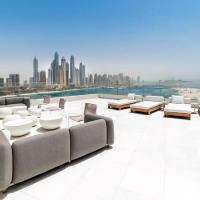 Luxurious apartment with jacuzzi and beautiful view, hotel en Al Sufouh, Dubái