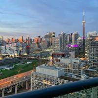 2 BR with Amazing city views & Free parking, hotel v Toronte v blízkosti letiska Billy Bishop Toronto City Airport - YTZ