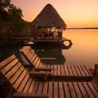 Laguna Bacalar Ichkiichpan, hotel Santa Cruz Chicóban