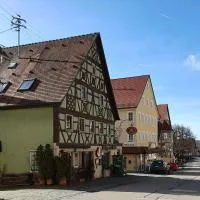 Viesnīca Metzgerei und Pension Wolz pilsētā Langenburga