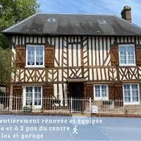 La Halte de la Hunière - Jardin - Central - Garage, hotell sihtkohas Vimoutiers