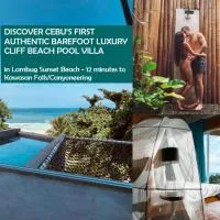 Beachfront Pool Villa, 12 Min to Kawasan Falls - The Verge Cebu, hotel di Badian
