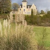 Chateau de Bellevue B&B et Appartements avec Piscine saisonal chauffée et Chambres partout climatisées โรงแรมในSaint-Avit
