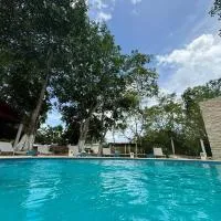 Rancho las chulas Hotel and restaurant, hotell i Puerto Morelos