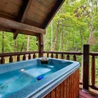 Studio Log Cabin - hot tub, fireplace, views, private!, hotel di Pigeon Forge