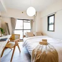 Hakata में, होटल New! Japandi 3 1BR in Prime Location-1 min to STN