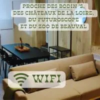 Appartement 2 chambres avec WIFI Centre de Descartes, hotel din Descartes
