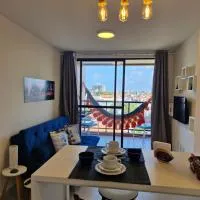 Flat Belo Mar - apto novo com varanda e vista mar, hotel em Cabedelo