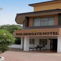 a hotel with a sign that reads gold gate hotel at Golden Gate Hotel, Kumasi