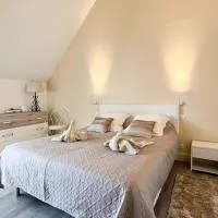 Chambre double balnéo, hotel en Ferrières-la-Verrerie
