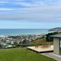 Panoramic Sea & Town View Oamaru 睁眼即见太平洋 I 躺观日月同辉,奧馬魯的飯店
