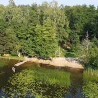 Ezera Roze Lake Cabin Sauna, hotell i Stacija Aglona